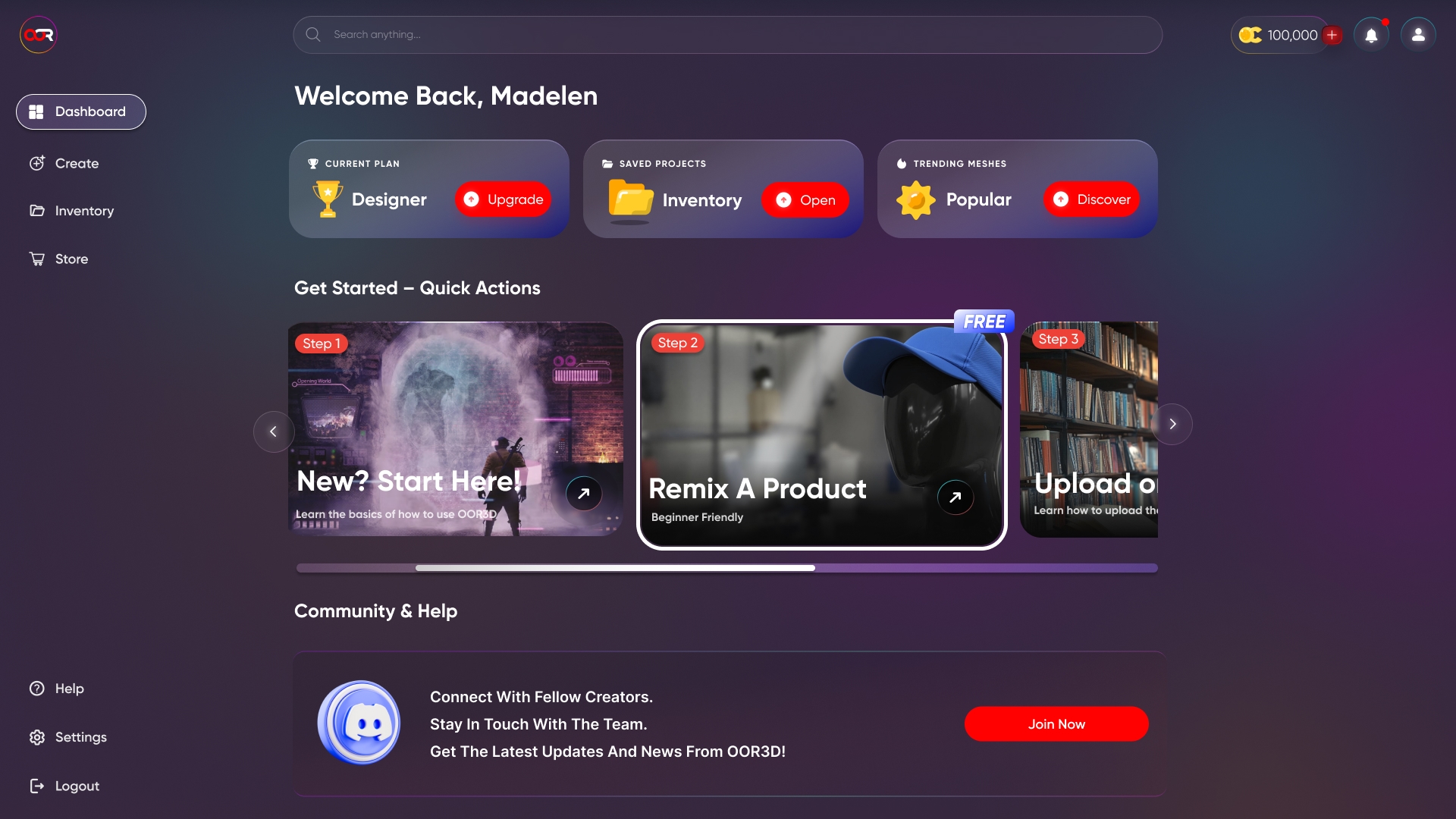 OOR3D Dashboard